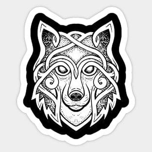 Wolf spirit celtic style Sticker